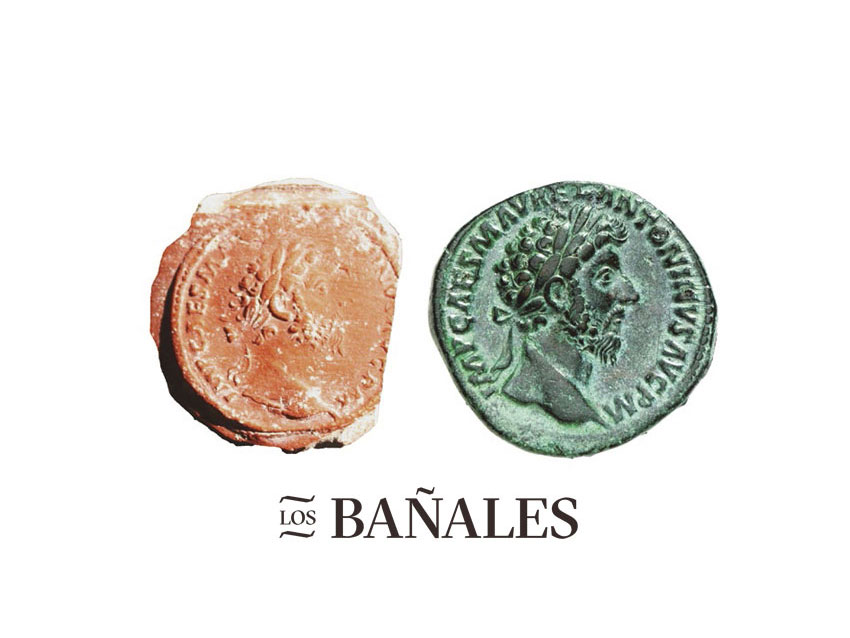 Moneda acuñada - Los Bañales en Uncastillo